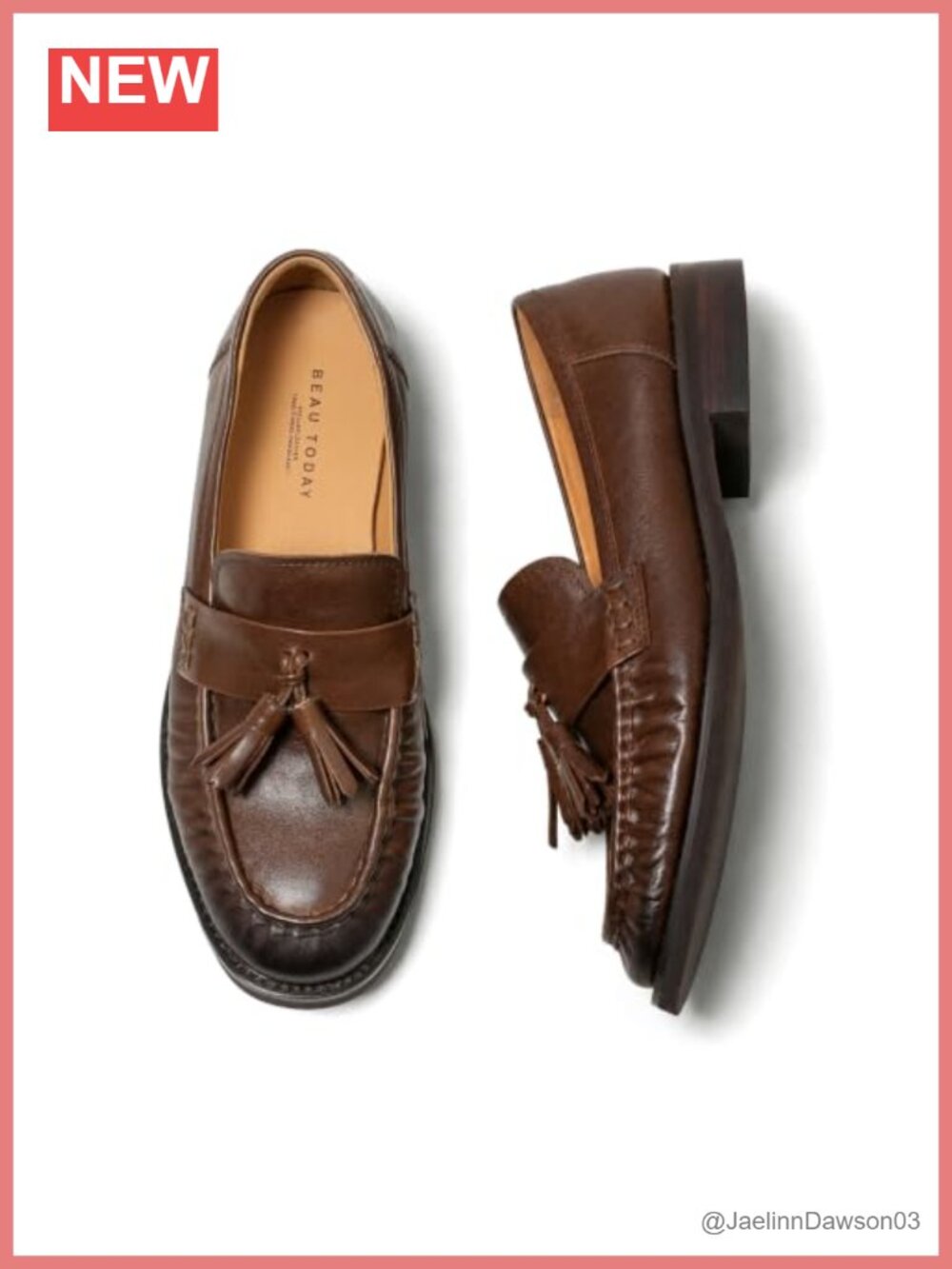 Genuine Leather Tassel Loafers Slip On Dress Shoes Women's